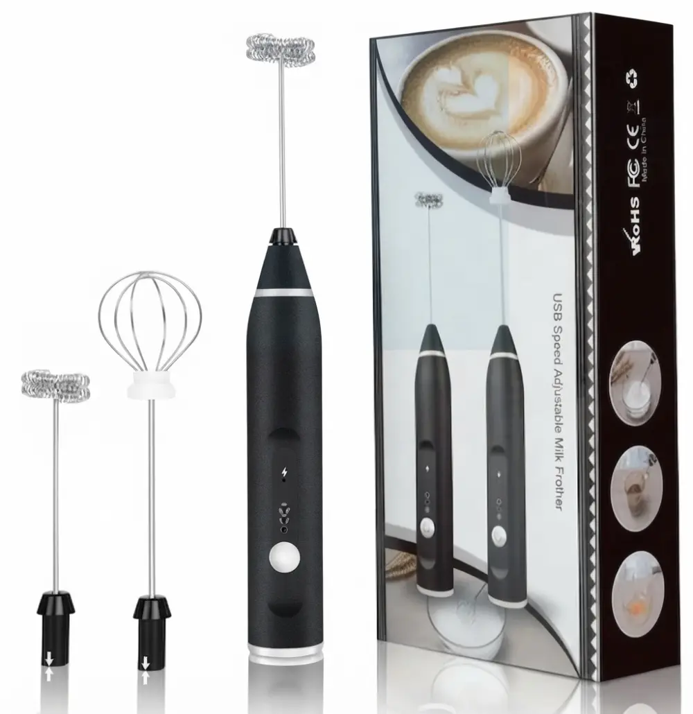 3-Speed Rechargeable Milk Frother
