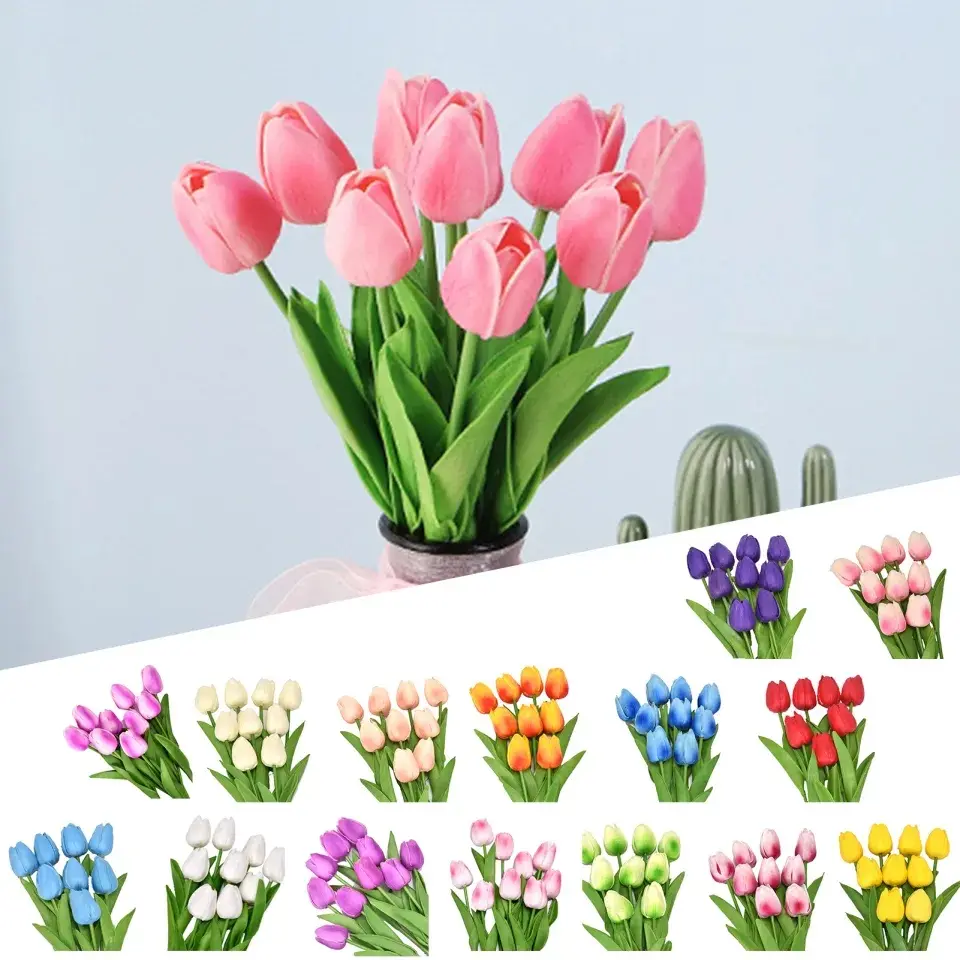 5 pcs Artificial Tulip Flowers