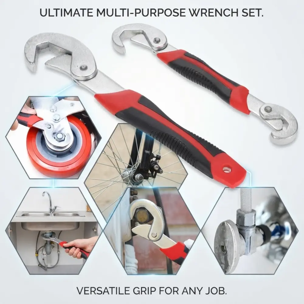 All in One Multipurpose Auto Adjustable Universal Quick Snap n Grip Wrench