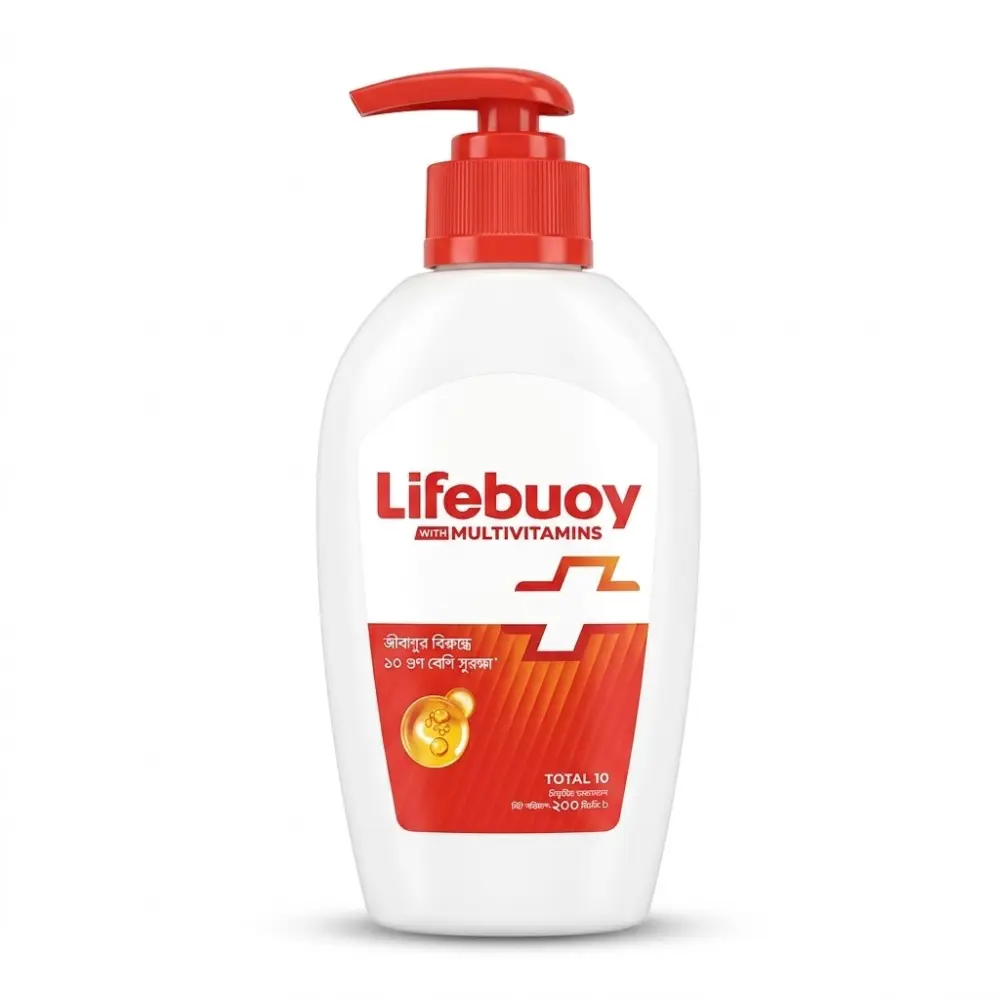 Lifebuoy Total 10 Handwash Pump Bottle 200ml