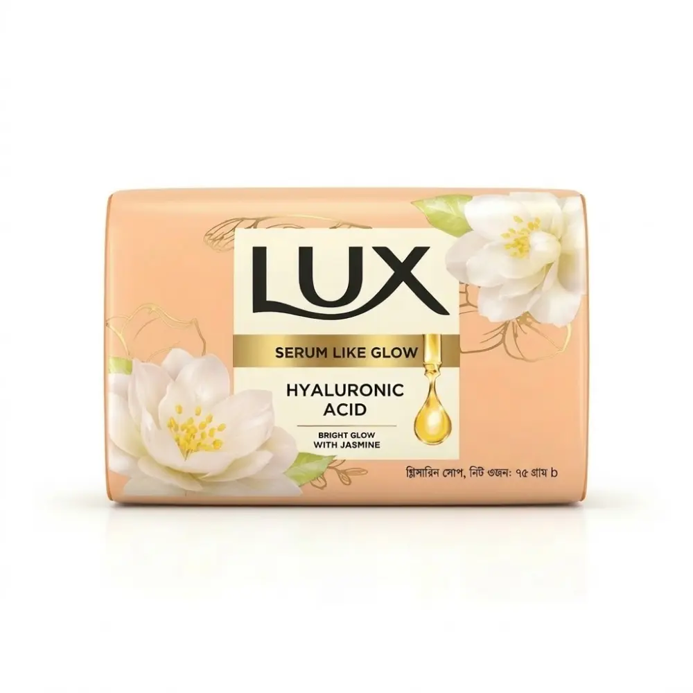 Lux Hyaluronic Acid Bright Glow With Jasmine Soap 75gm