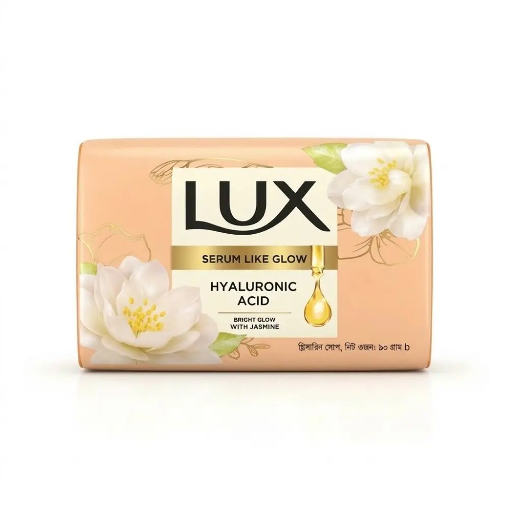 Lux Hyaluronic Acid Bright Glow With Jasmine Soap 90gm