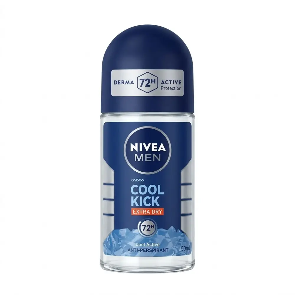 Nivea Men Cool Kick Extra Dry Roll On 50ml
