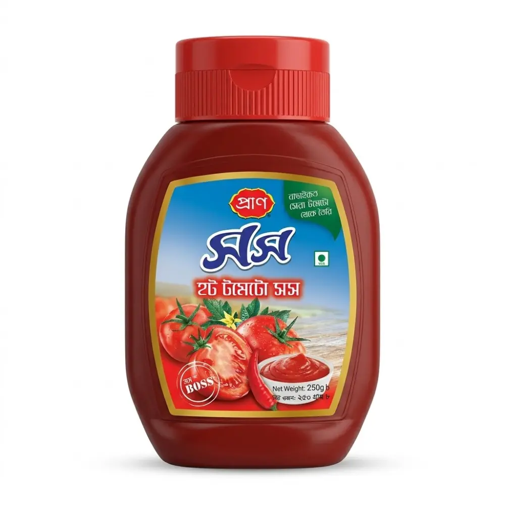 Pran Hot Tomato Sauce Bottle 250gm